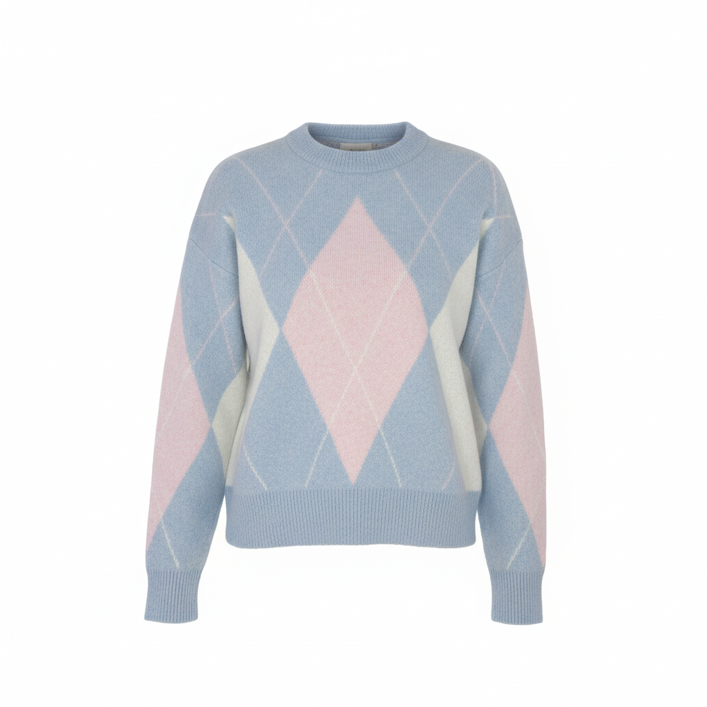 Maglia Argyle pastello