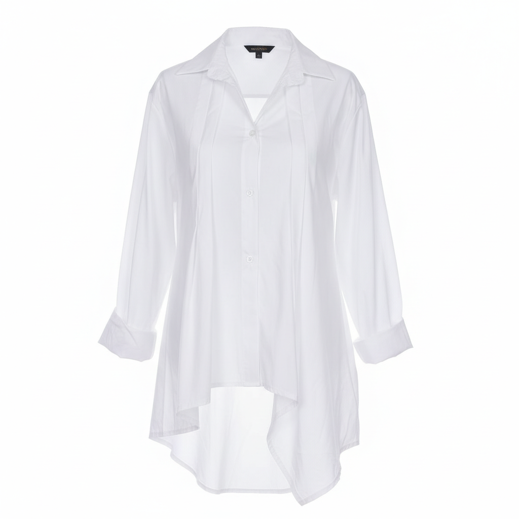 Camicia plissettata oversize