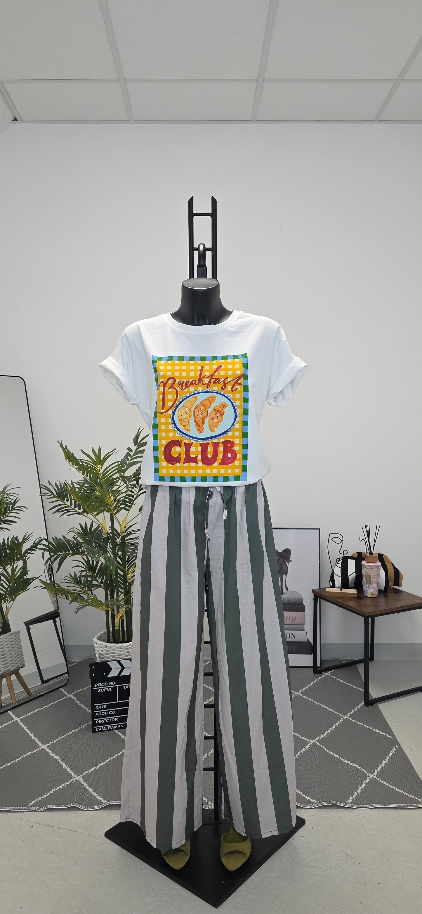 Pantaloni Fluidi "Olive Garden"