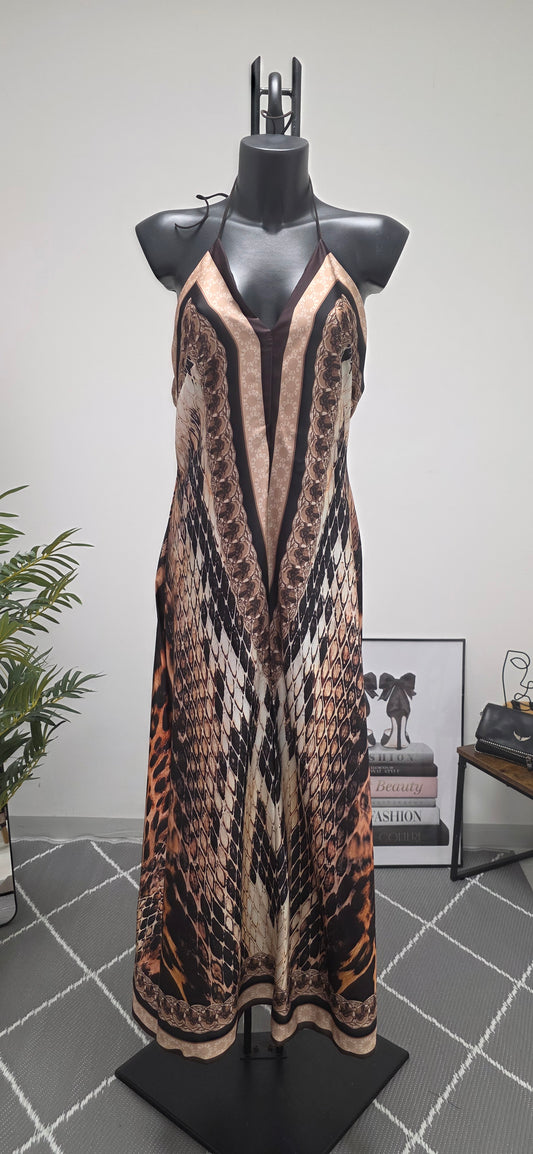 Rochie lungă "Exotic Backless"