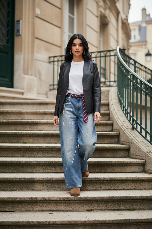 Blugi cu stropi de vopsea