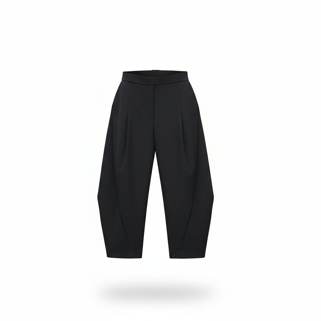 PANTALONI CU VÂRF ȘI BANDĂ ELASTICĂ ÎN TALIE