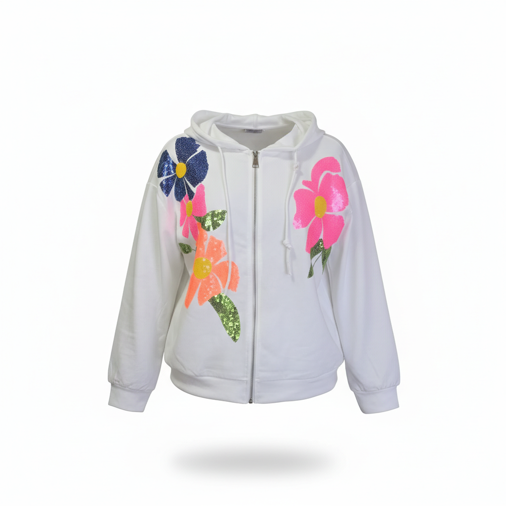 Tuta da donna "Floral Sparkle" - Set due pezzi