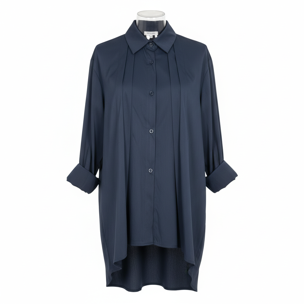 Camicia plissettata oversize