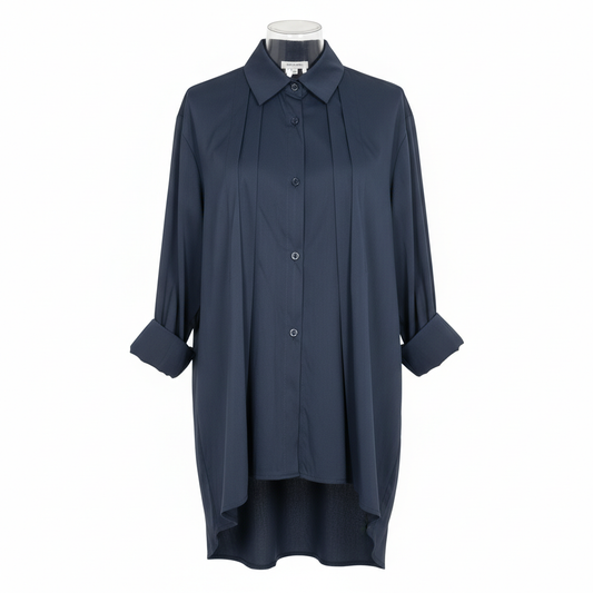 Camicia plissettata oversize