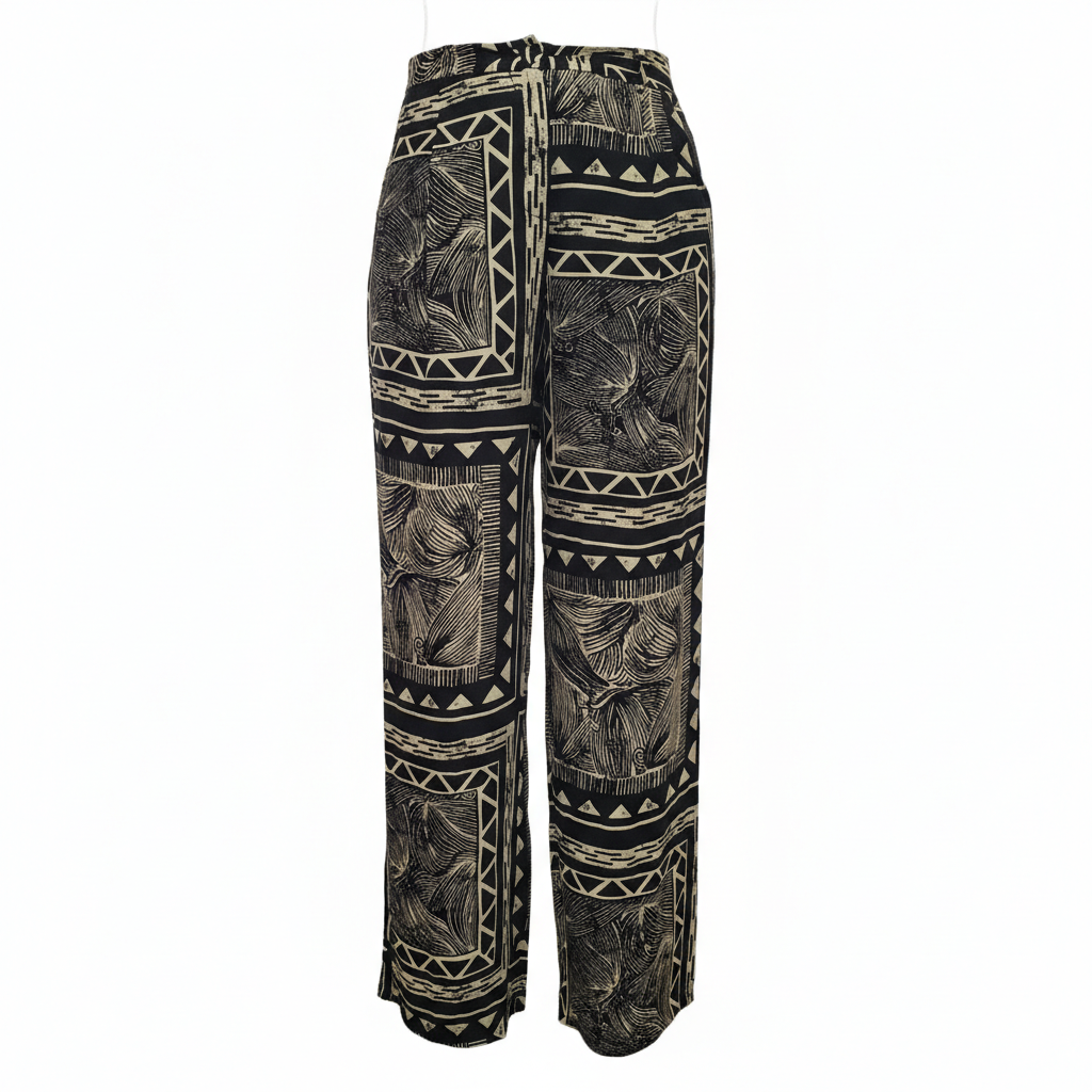 Pantaloni con stampa geometrica