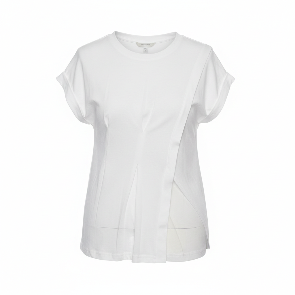 Maglietta strutturata con lato diviso